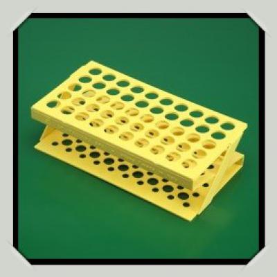 Test tube rack 12 mm (Z shape) yellow