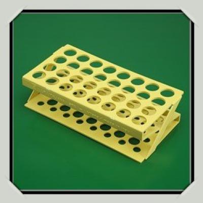 Test tube rack 21 mm (Z shape) yellow